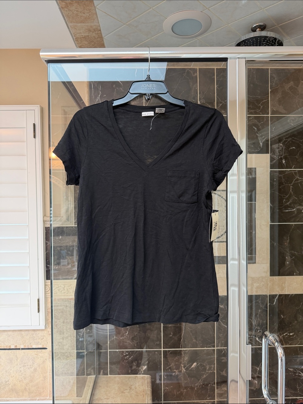 Max Studio Black Short Sleeve Tee